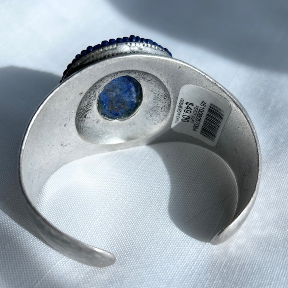 NWT CHICO’S Silver and Blue Women's Percy Cuff Bracelet - Picture 4 of 5